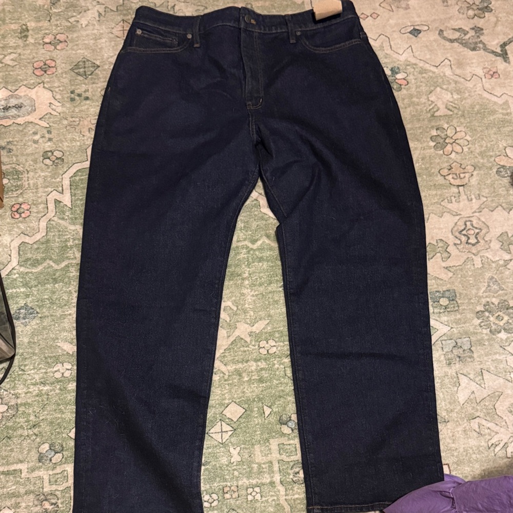 Madewell Men's Deep Indigo Straight Jeans